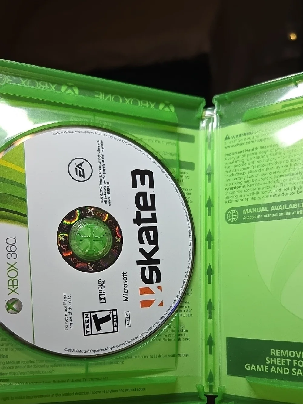 Skate 3 For XBOX One And 360 Used